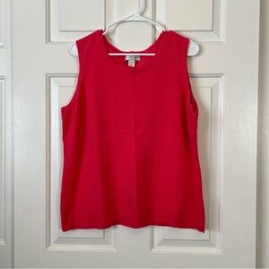 Christopher & Banks Red Sleeveless Tank Top